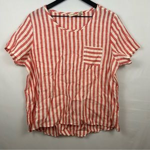 Christian Siriano Linen Top